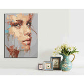 Painting by Numbers Abstract Art Woman Face Modern Art
